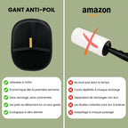 Gant de Toilettage pour Chien et Chat – Brosse Anti-Poils